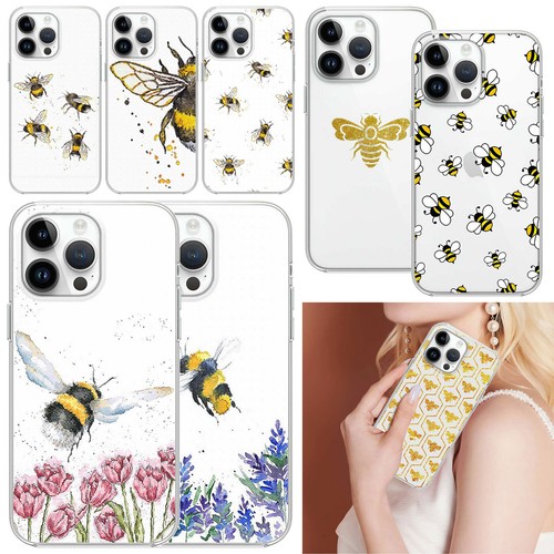Bees patterned phone case - bees,