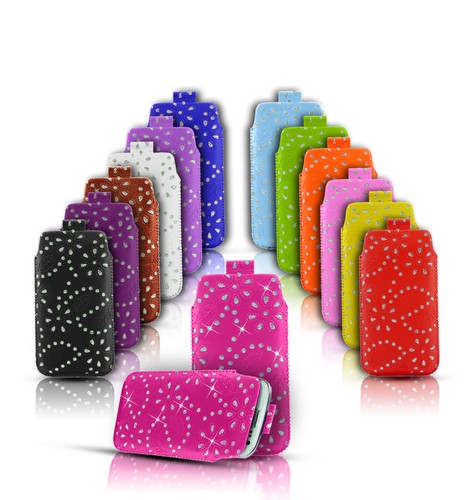 Diamond bling glitter - bling, leather